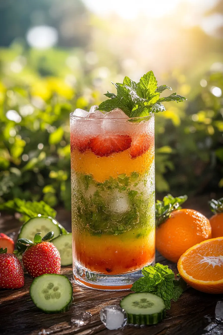 Boisson fraiche vitaminee rapide aux saveurs naturelles et equilibrees
