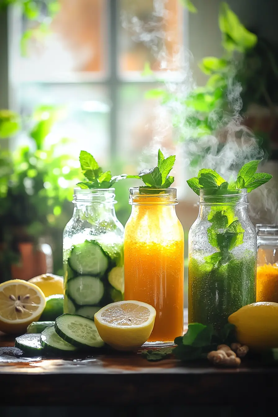 Boissons detox maison naturelles pour une pause bien etre