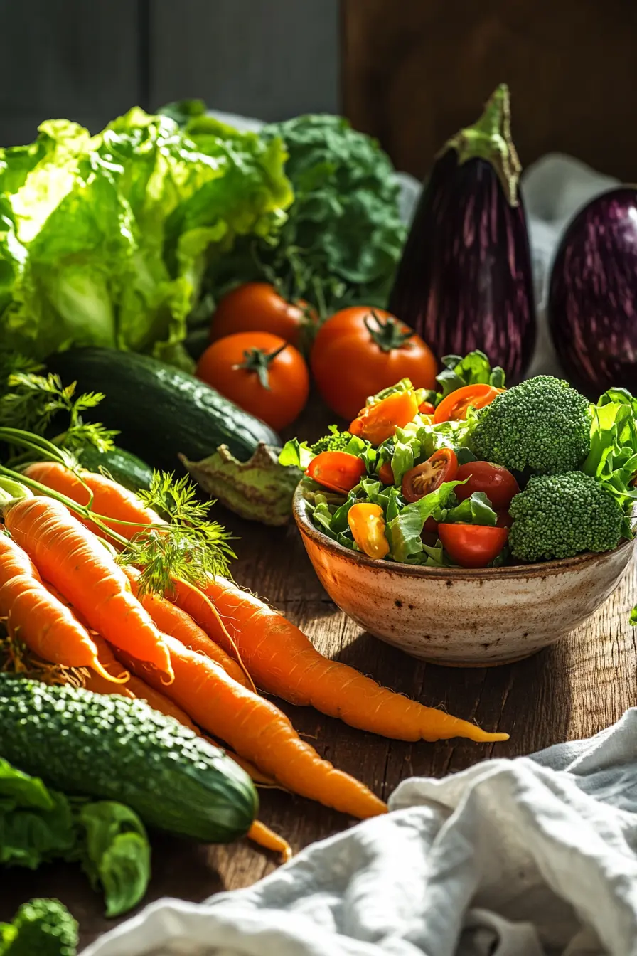 Cuisine saine avec legumes simples pour des repas equilibres et