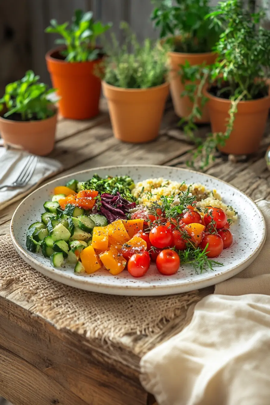 Cuisine vegetarienne avec ingredients bio pour des saveurs naturelles et saines