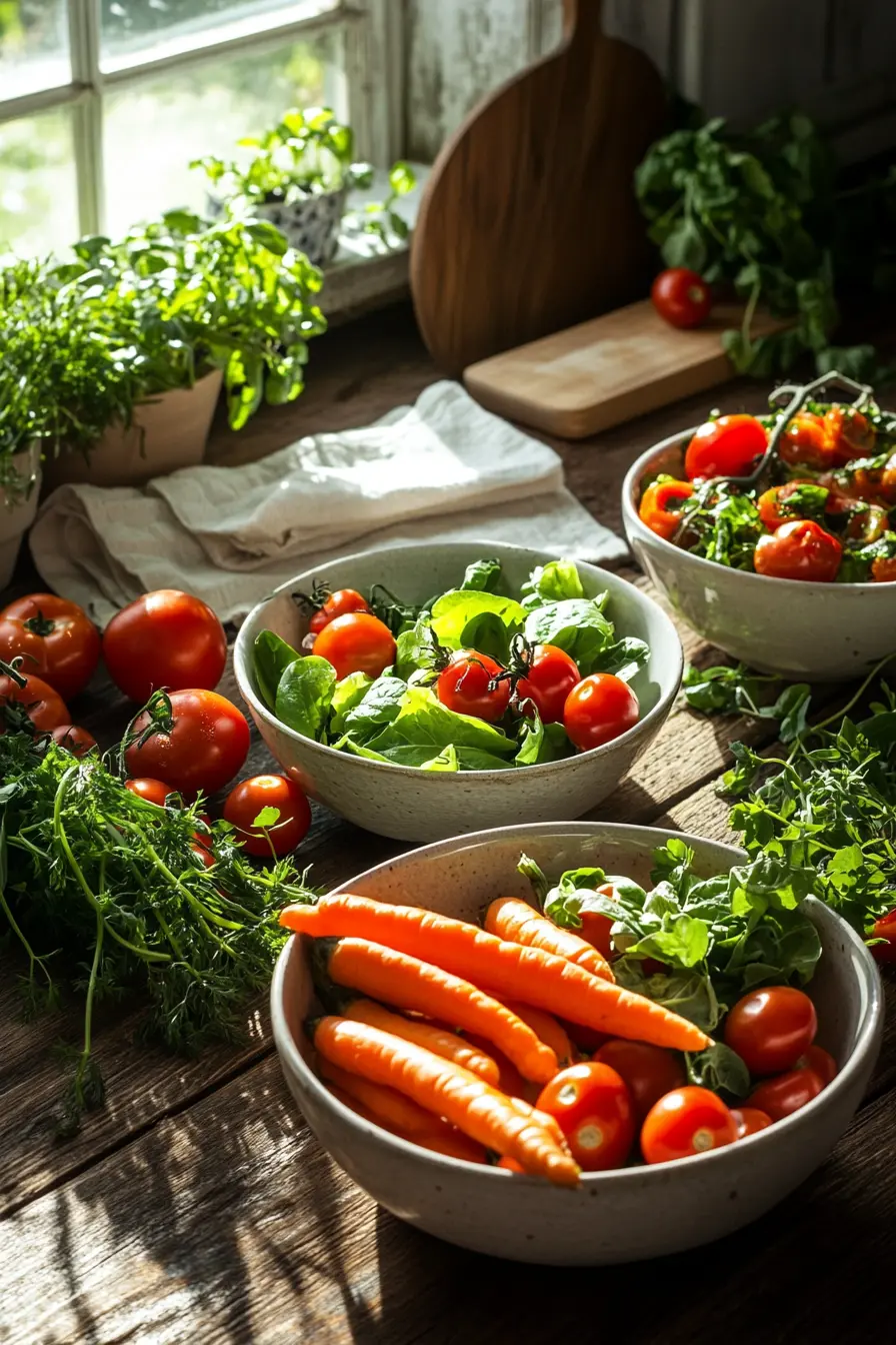 Cuisinez facilement avec des recettes rapides legumes de saison colorees