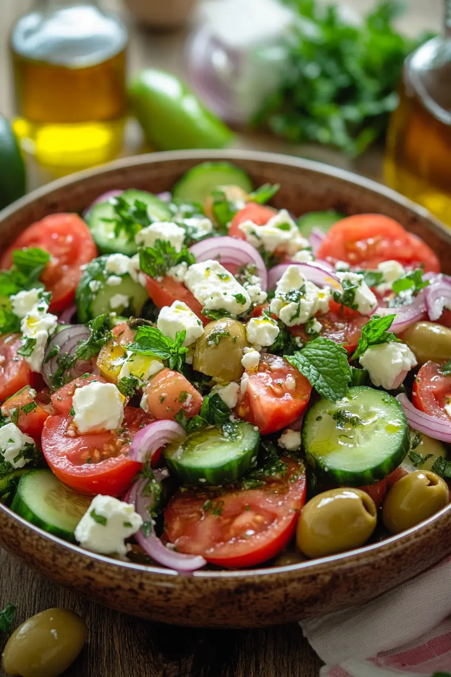 Decouvrez des salades mediterraneennes fraiches et legeres pleines de saveurs