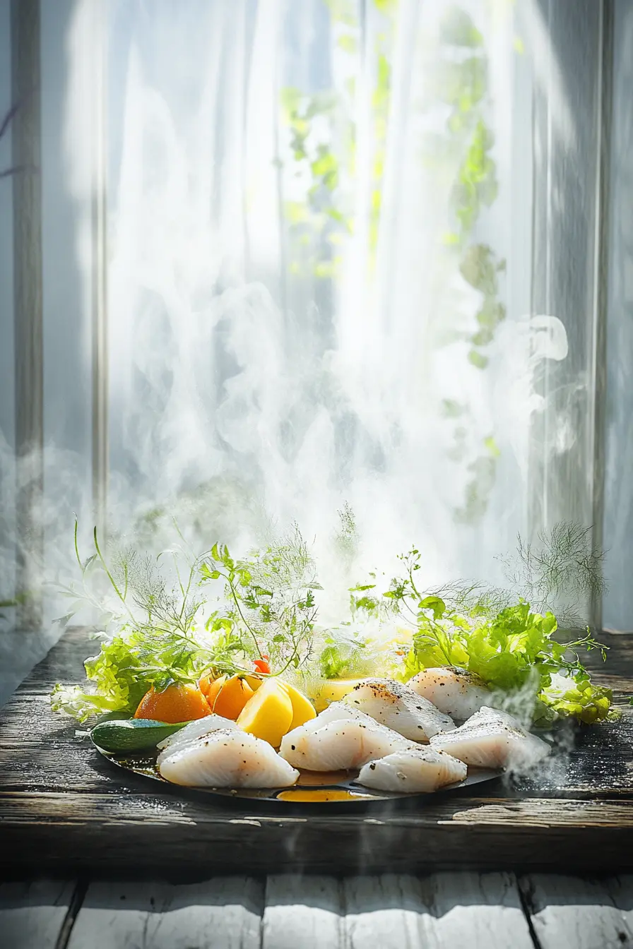 Decouvrez la cuisine saine poisson et legumes pleine de fraicheur