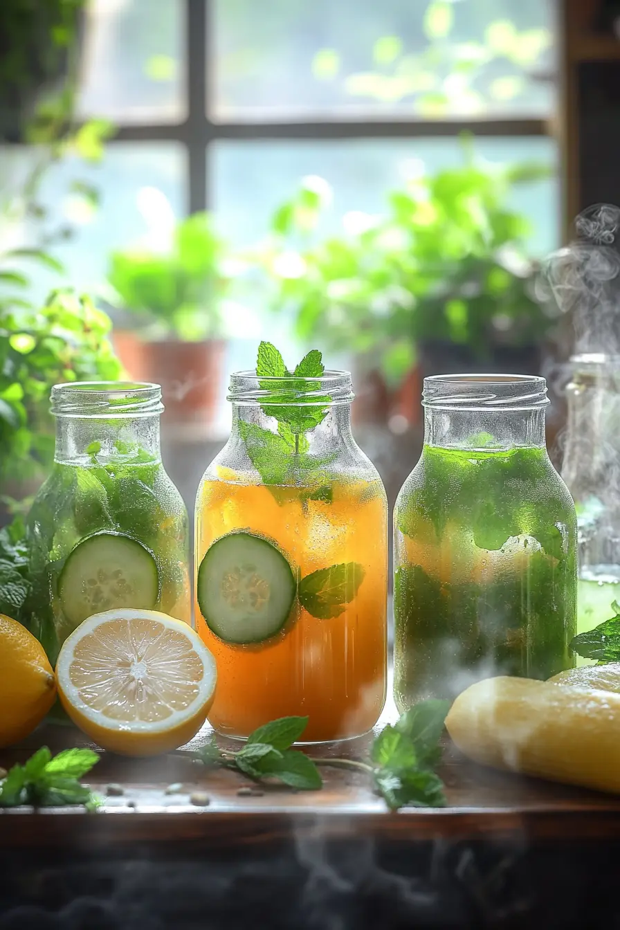 Decouvrez les boissons detox maison naturelles revitalisantes