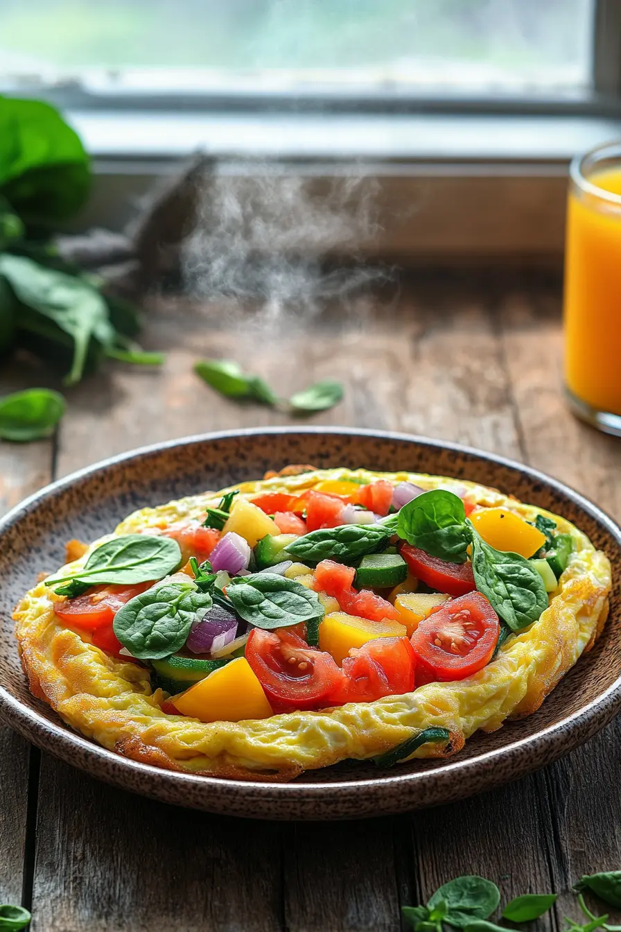 Decouvrez lomelette legumes petit dejeuner equilibre pleine de vitamines