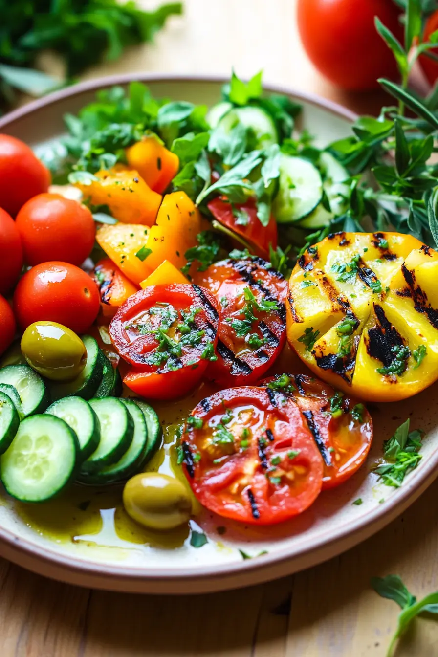 Diner leger recette cuisine mediterraneenne pleine de fraicheur et de vitamines