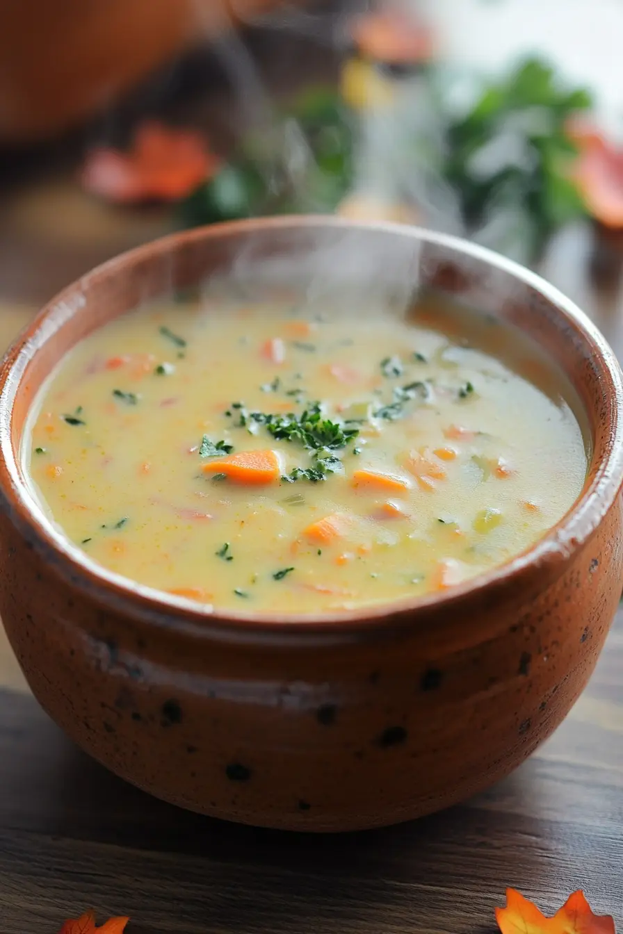 Idee soupe reconfortante sans lactose pour des repas sains et