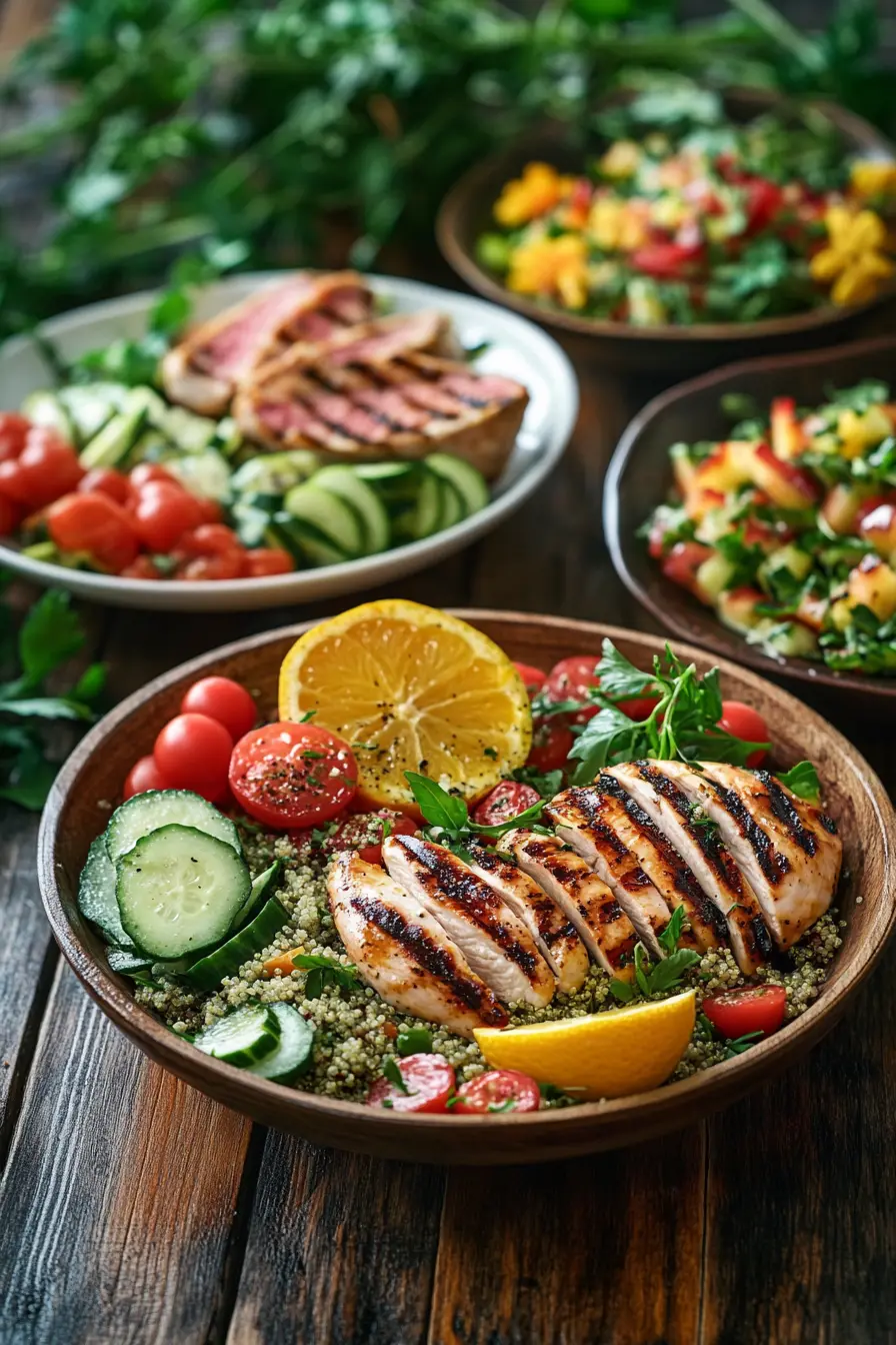 Idees fraiches de repas proteines legers pour lete sain et gourmand