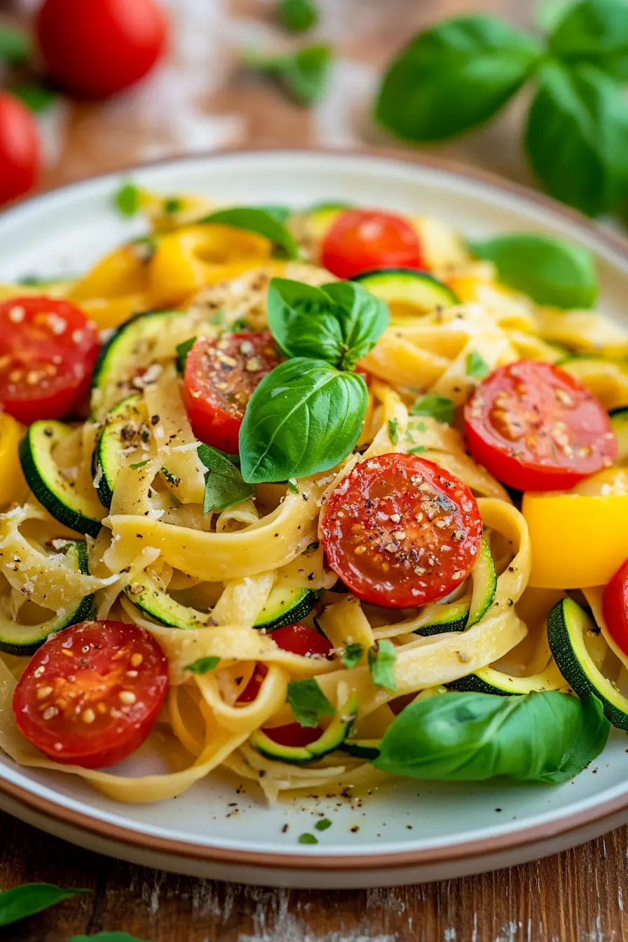 Idees pates aux legumes frais pour des repas sains et