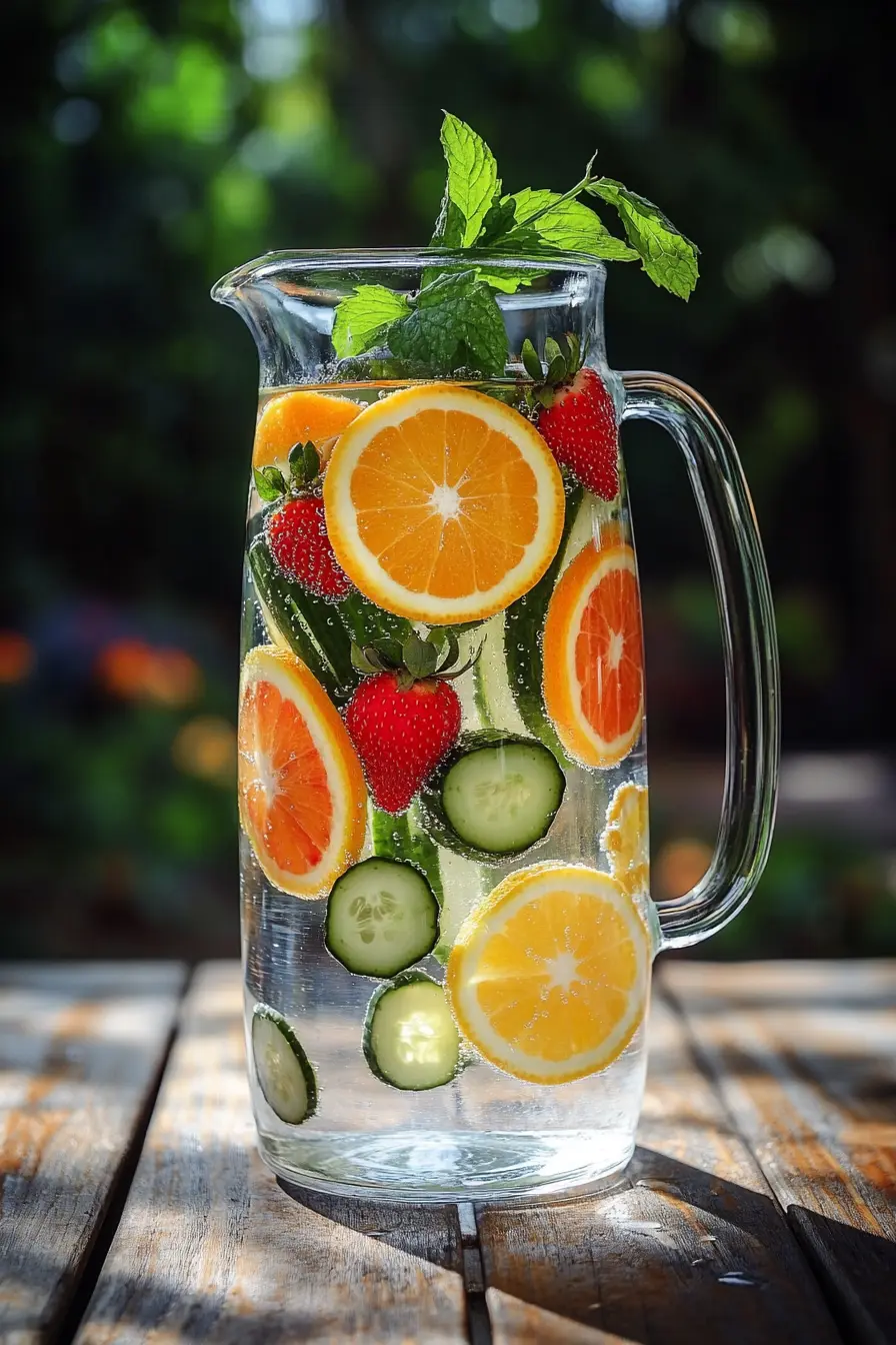 Leau infusee fruits frais une boisson saine et pleine de saveurs naturelles