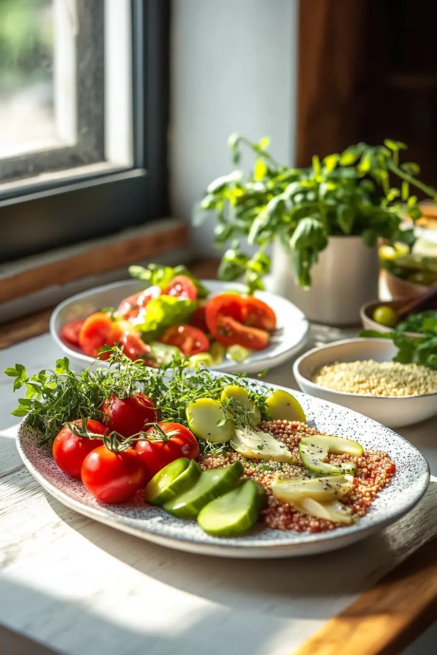 Menu vegetarien pour perte de poids riche en saveurs et nutriments