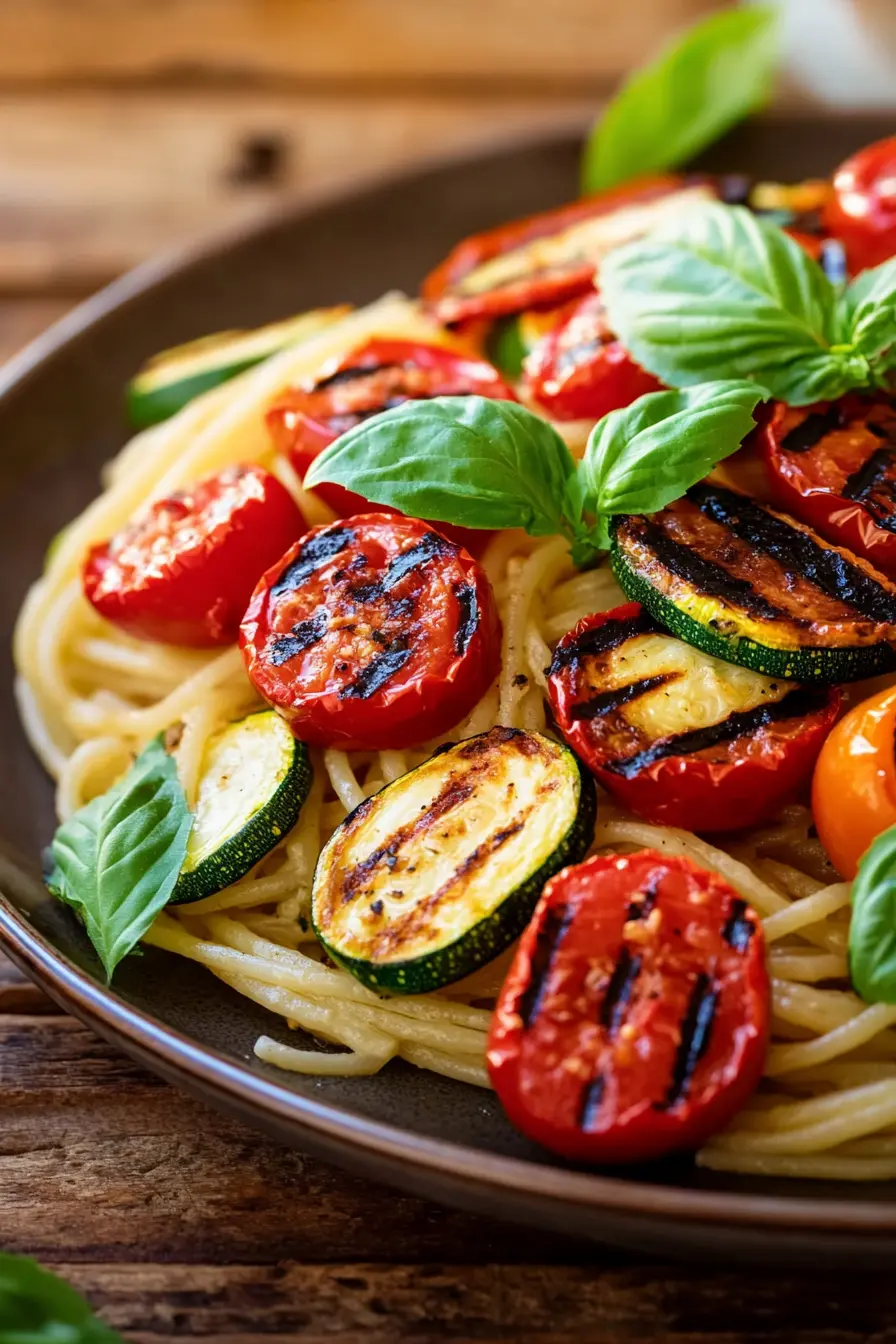 Pates aux legumes grilles faciles pour un repas savoureux et sain