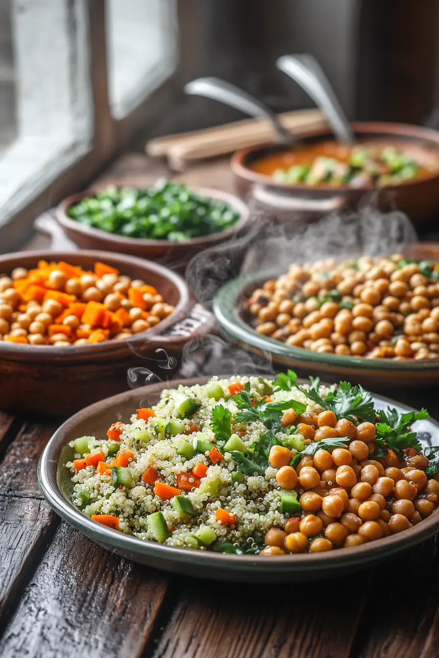 Plats principaux riches en fibres pour un equilibre nutritionnel parfait