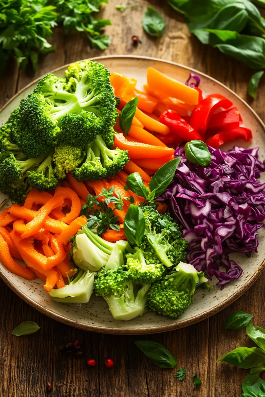 Plats rapides riches en legumes pour des diners colores pleins de fraicheur