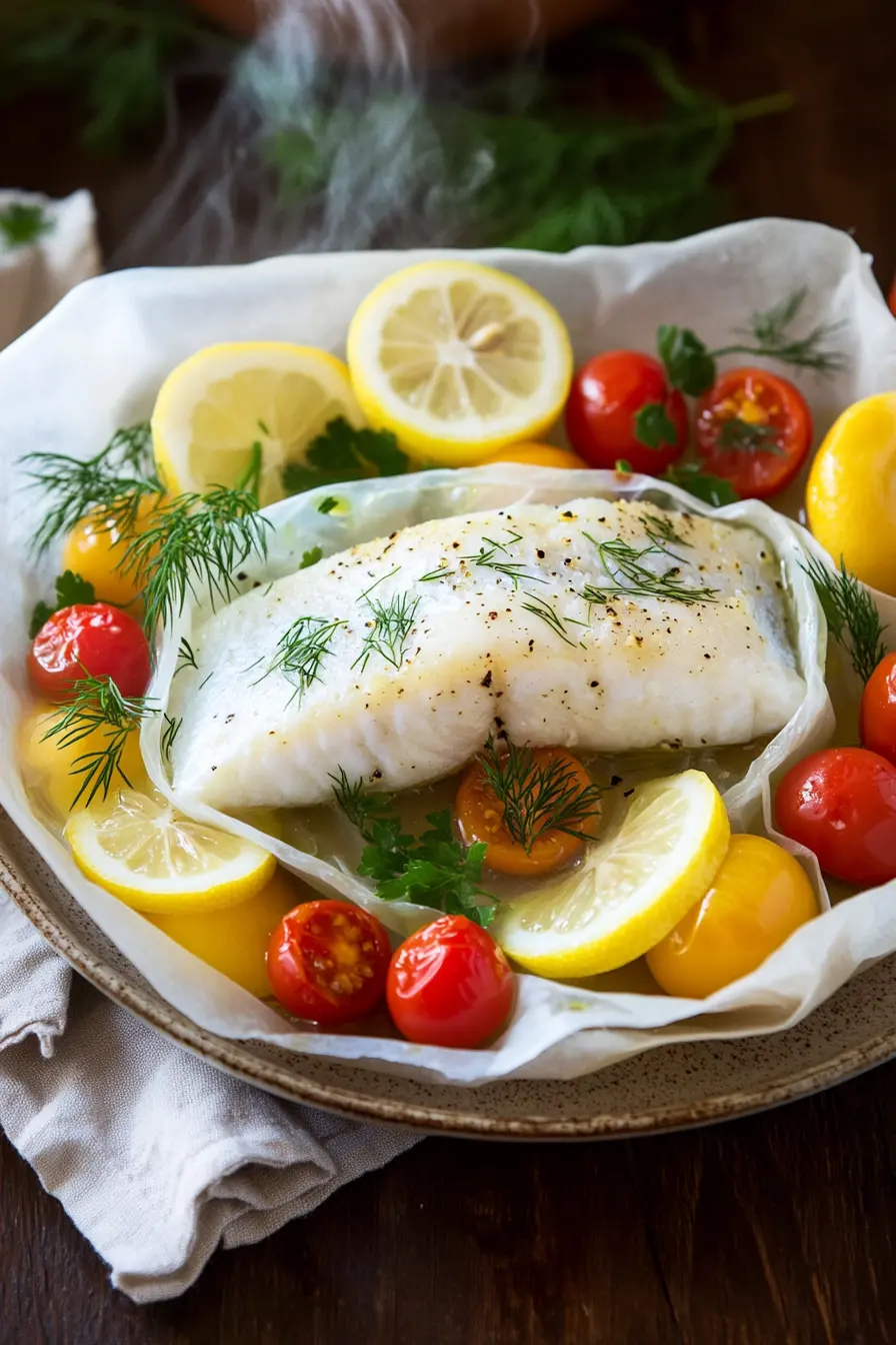 Poisson en papillote recette simple ideale pour un dejeuner equilibre