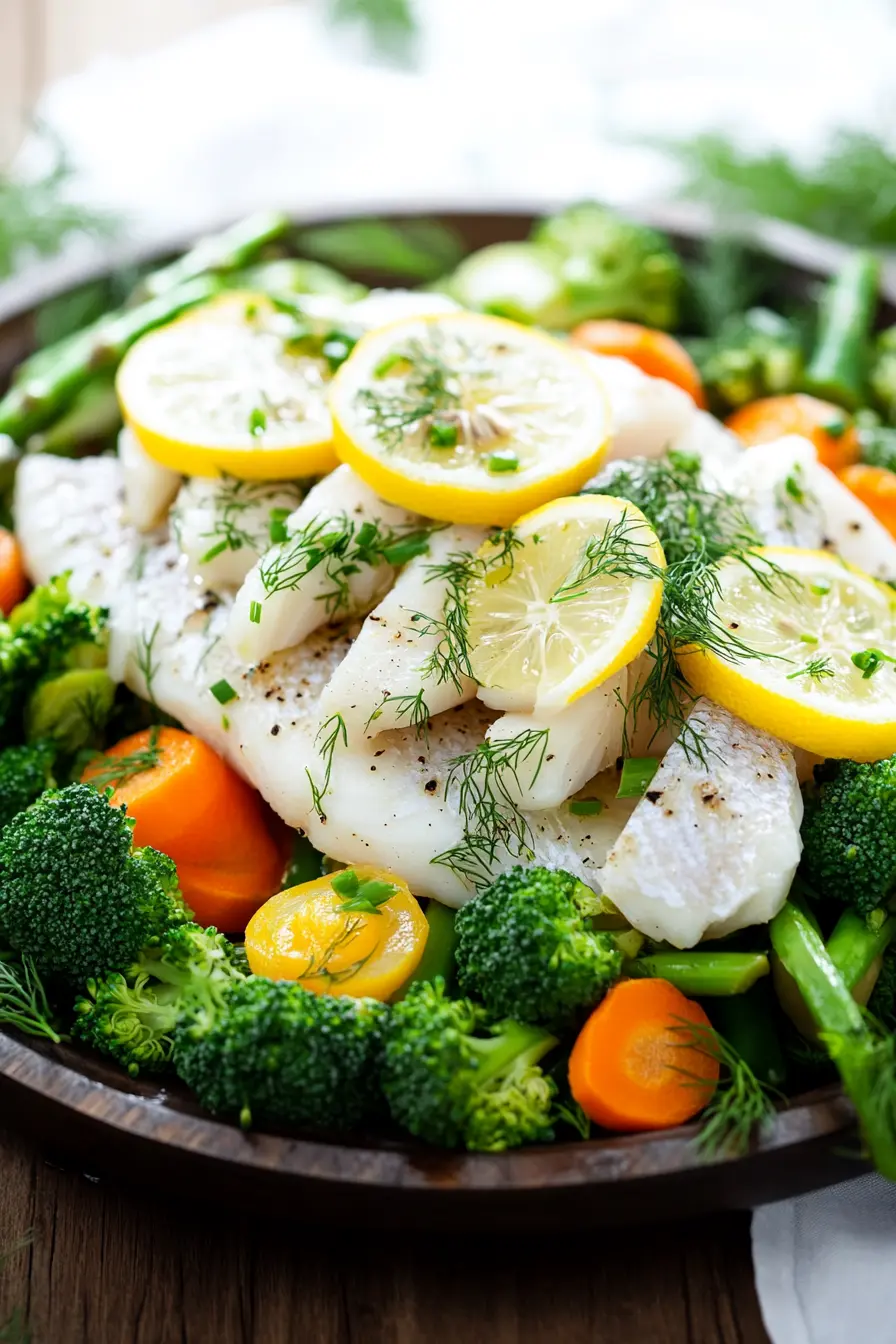 Poisson vapeur recette legere pour un repas sain et