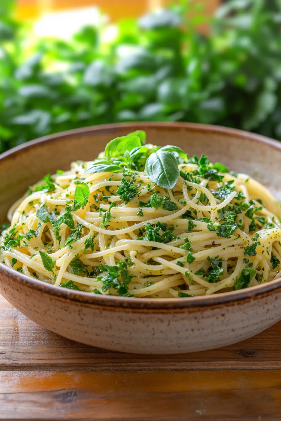 Prepare recettes pates aux herbes fraiches pour un plat equilibre et