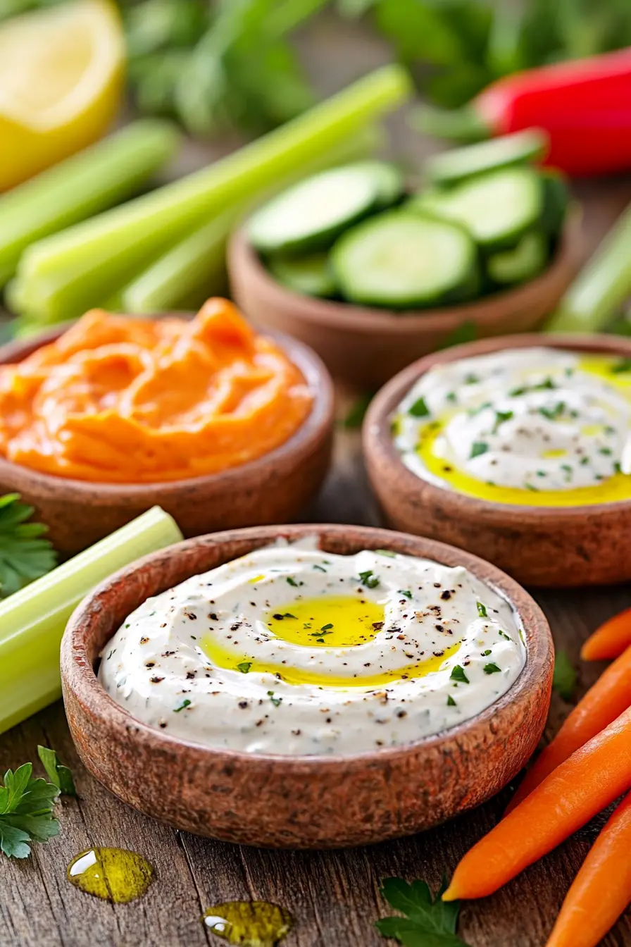 Preparez des sauces legeres pour crudites variees et pleines de saveurs naturelles