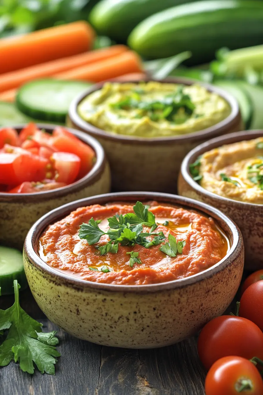 Preparez des sauces vegetariennes pour dips maison originales et legeres