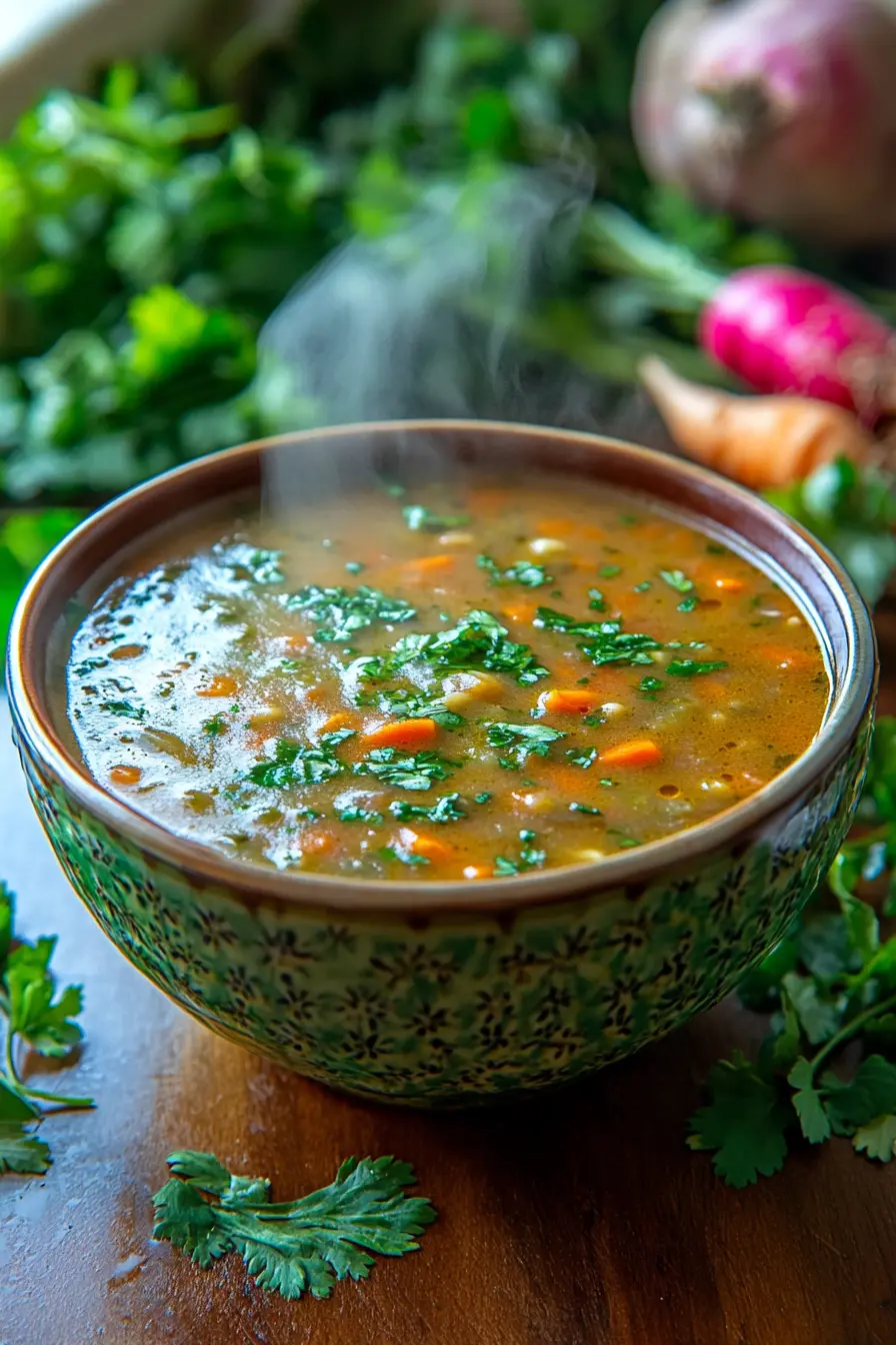 Preparez une soupe detox naturelle et nourrissante pour une pause saine et delicieuse