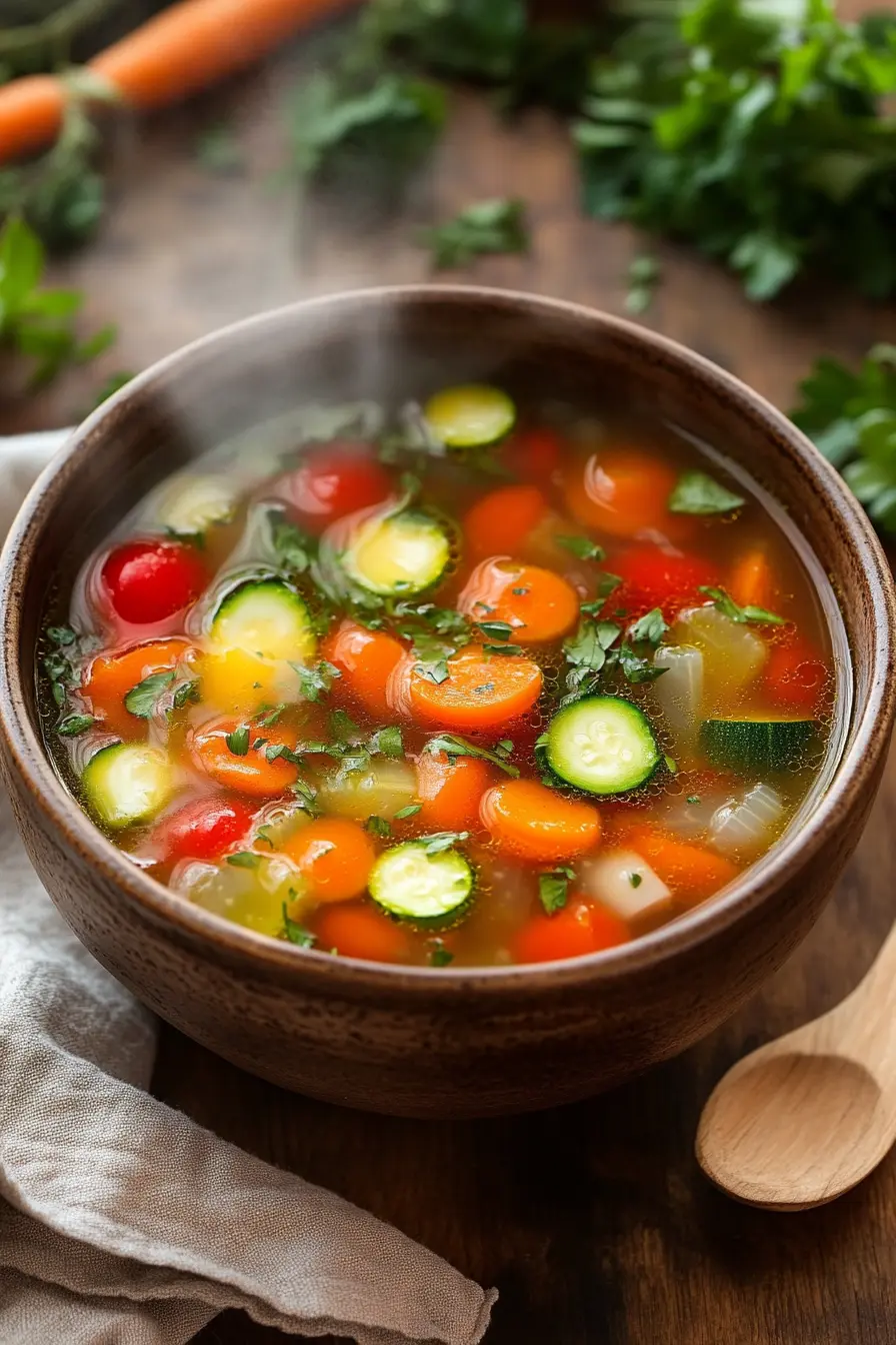 Preparez une soupe maison facile sans viande ideale pour les repas legers