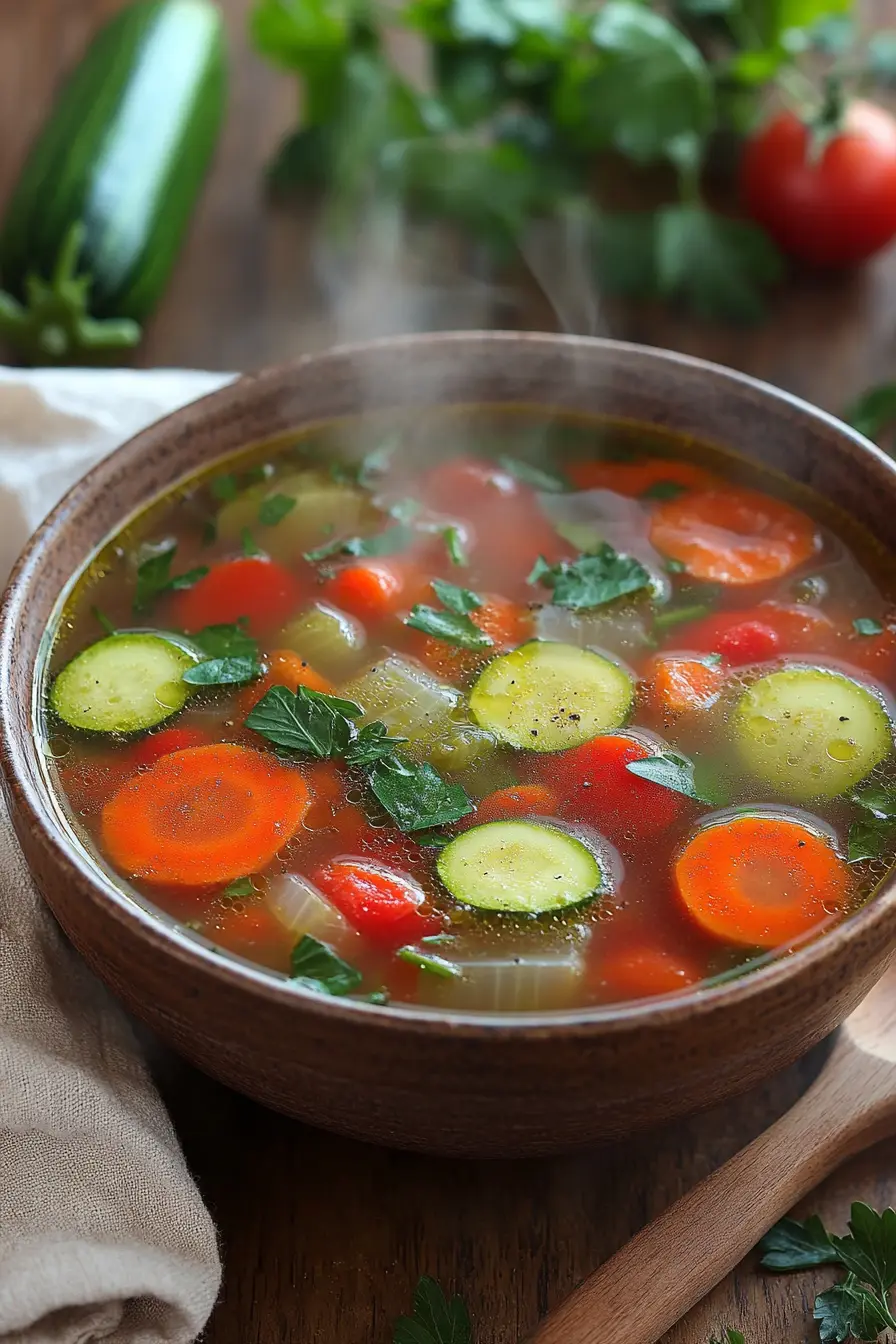 Recette de soupe maison facile sans viande pleine de saveurs et de bienfaits