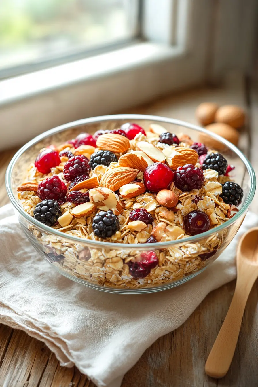 Recette facile de muesli maison petit dejeuner sain pour booster votre energie matinale