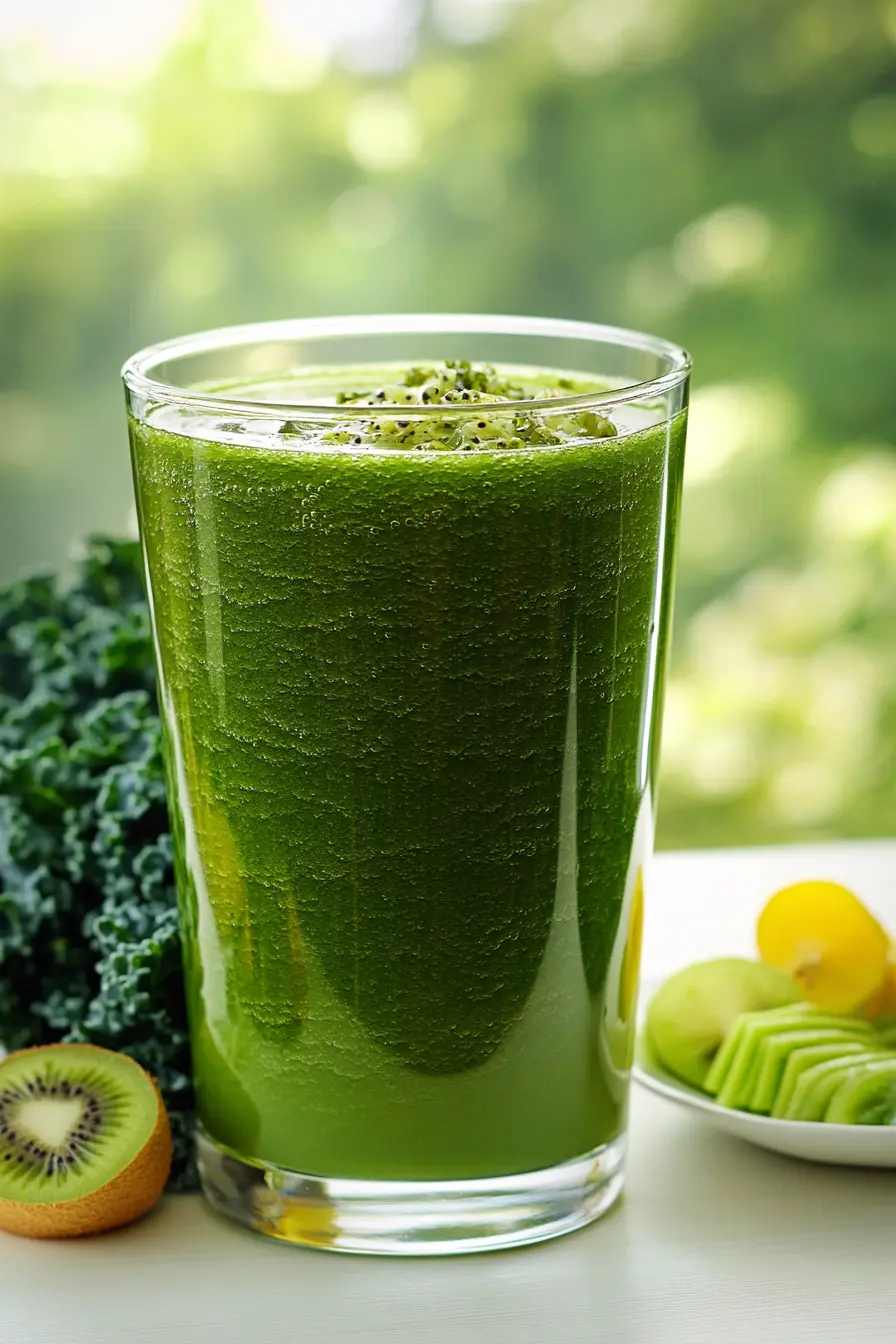 Recette simple de smoothie vert pour energie et vitalite