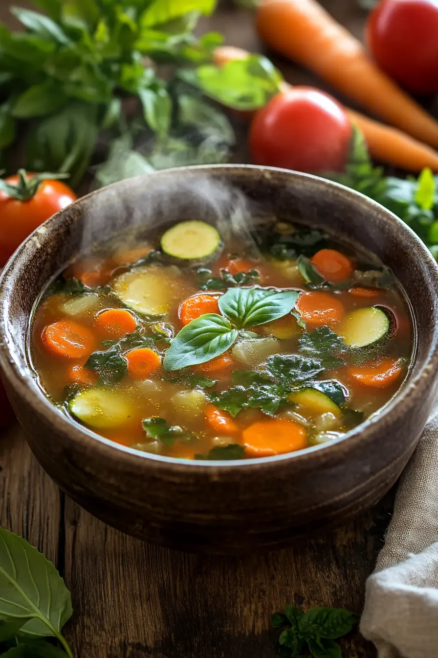 Recette soupe rustique legumes frais facile a preparer et riche en bienfaits