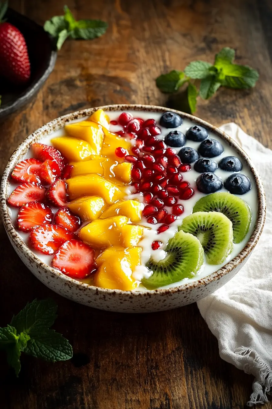 Recettes gourmandes et saines de petit dejeuner aux fruits frais