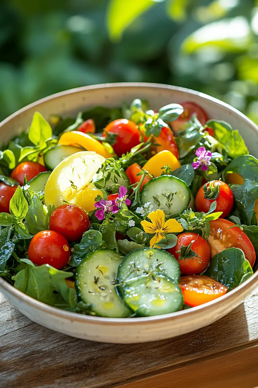 Recettes originales de salades fraiches pour lete saines et colorees