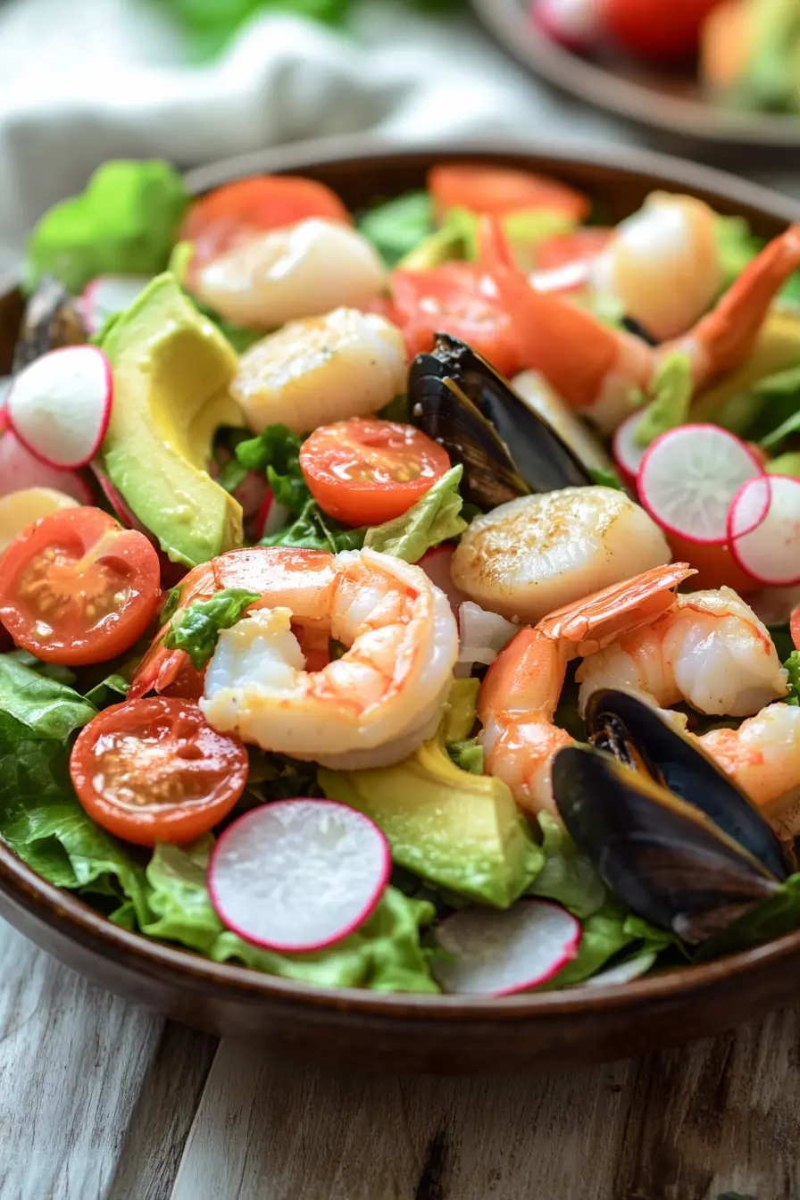 Recettes salades fruits de mer healthy pour un repas frais et leger