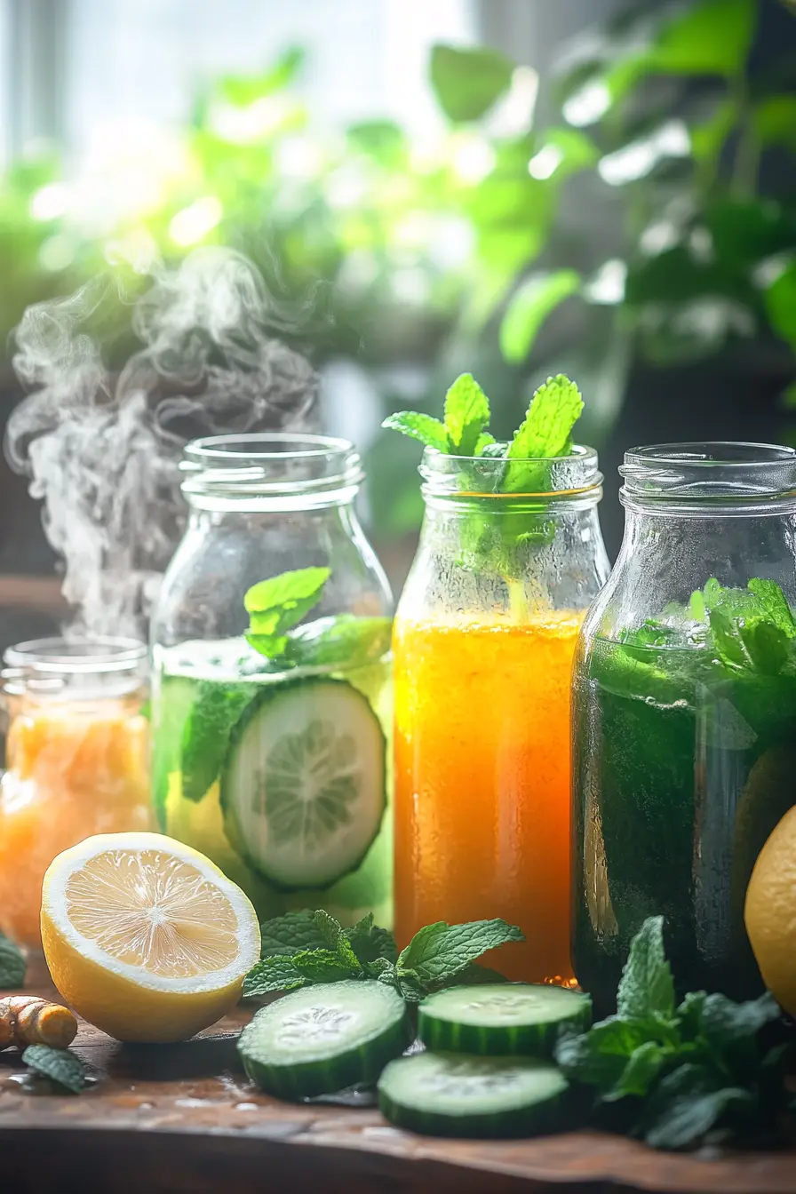 Recettes simples de boissons detox maison naturelles a preparer
