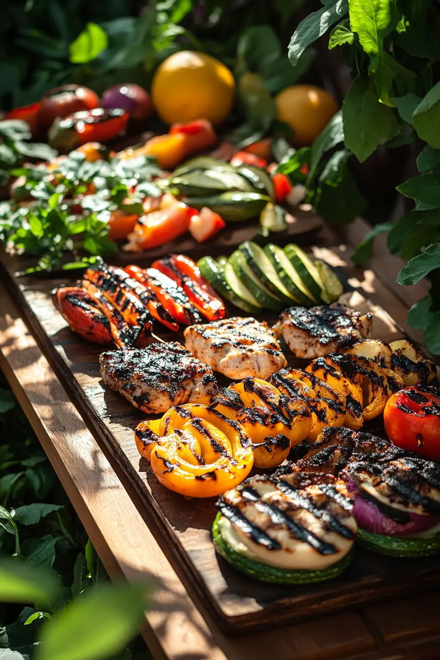 Repas barbecue a faible indice glycemique pour une cuisine saine et savoureuse