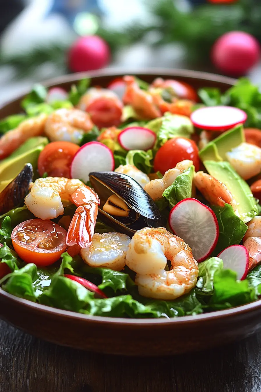 Salades fruits de mer healthy riches en nutriments et faciles a preparer