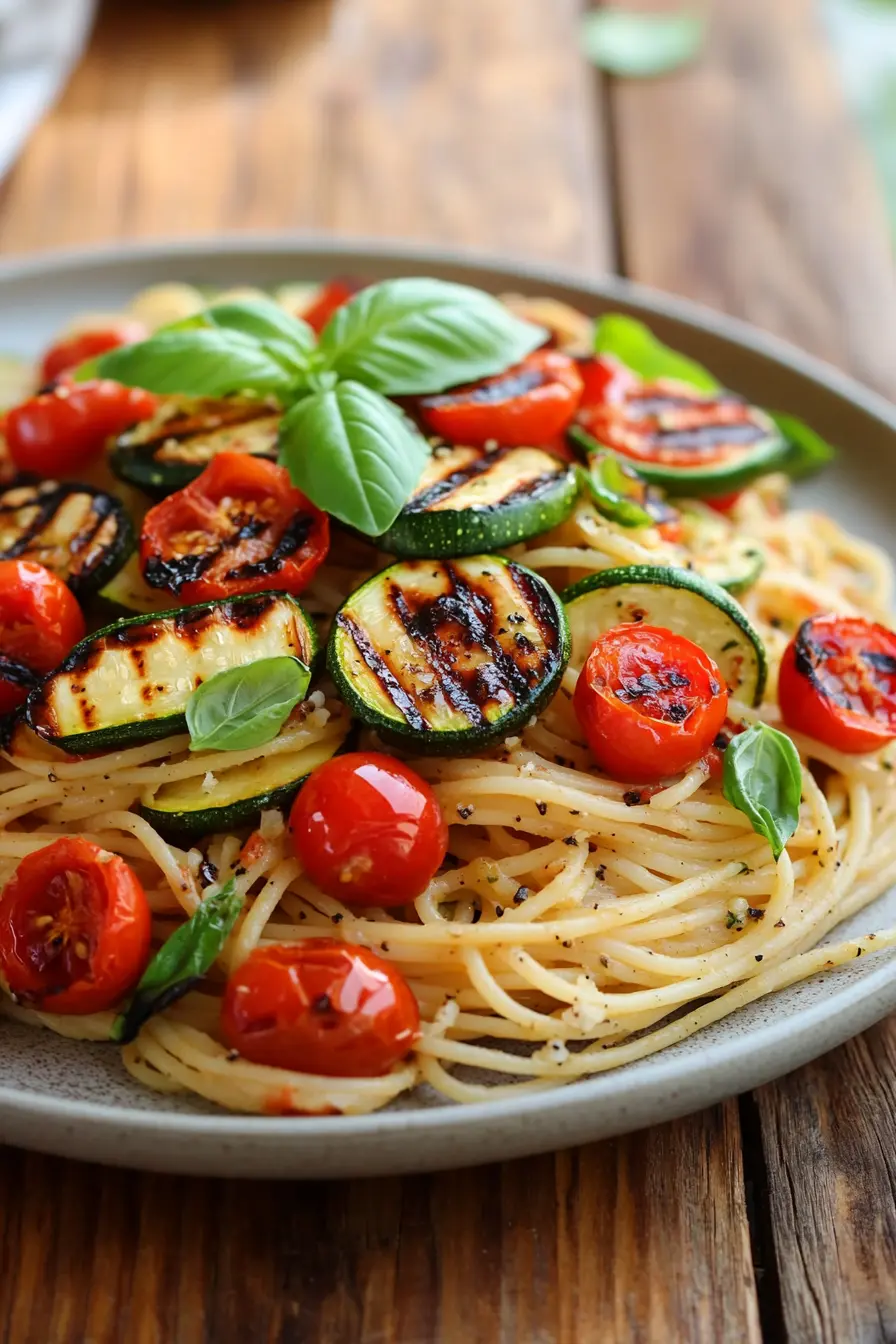 Savourez des pates aux legumes grilles faciles en toute simplicite