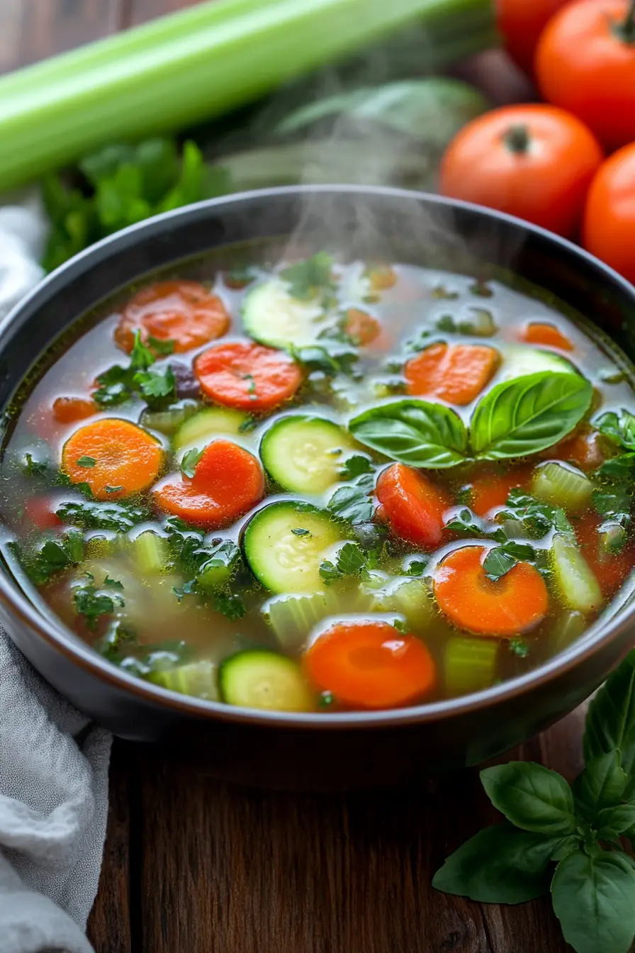 Savourez les bienfaits des soups detox aux legumes frais maison