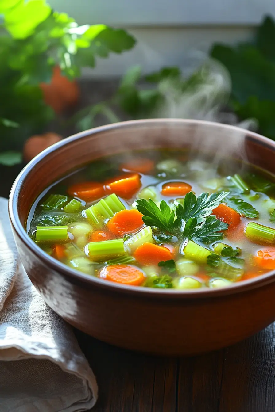 Savourez une recette de soupe facile et saine aux ingredients frais et colores