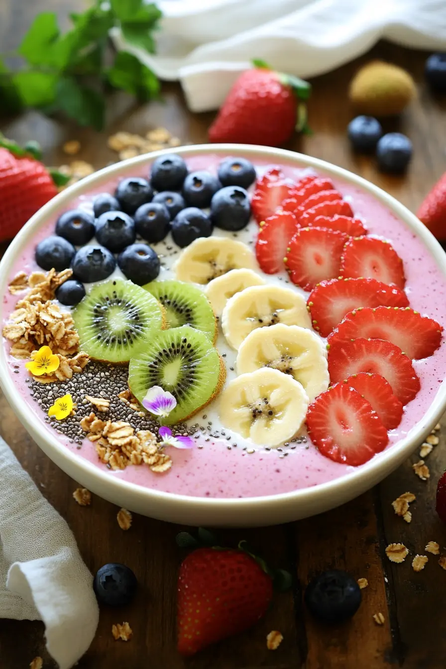 Smoothie bowl petit dejeuner sante pour une energie naturelle et durable