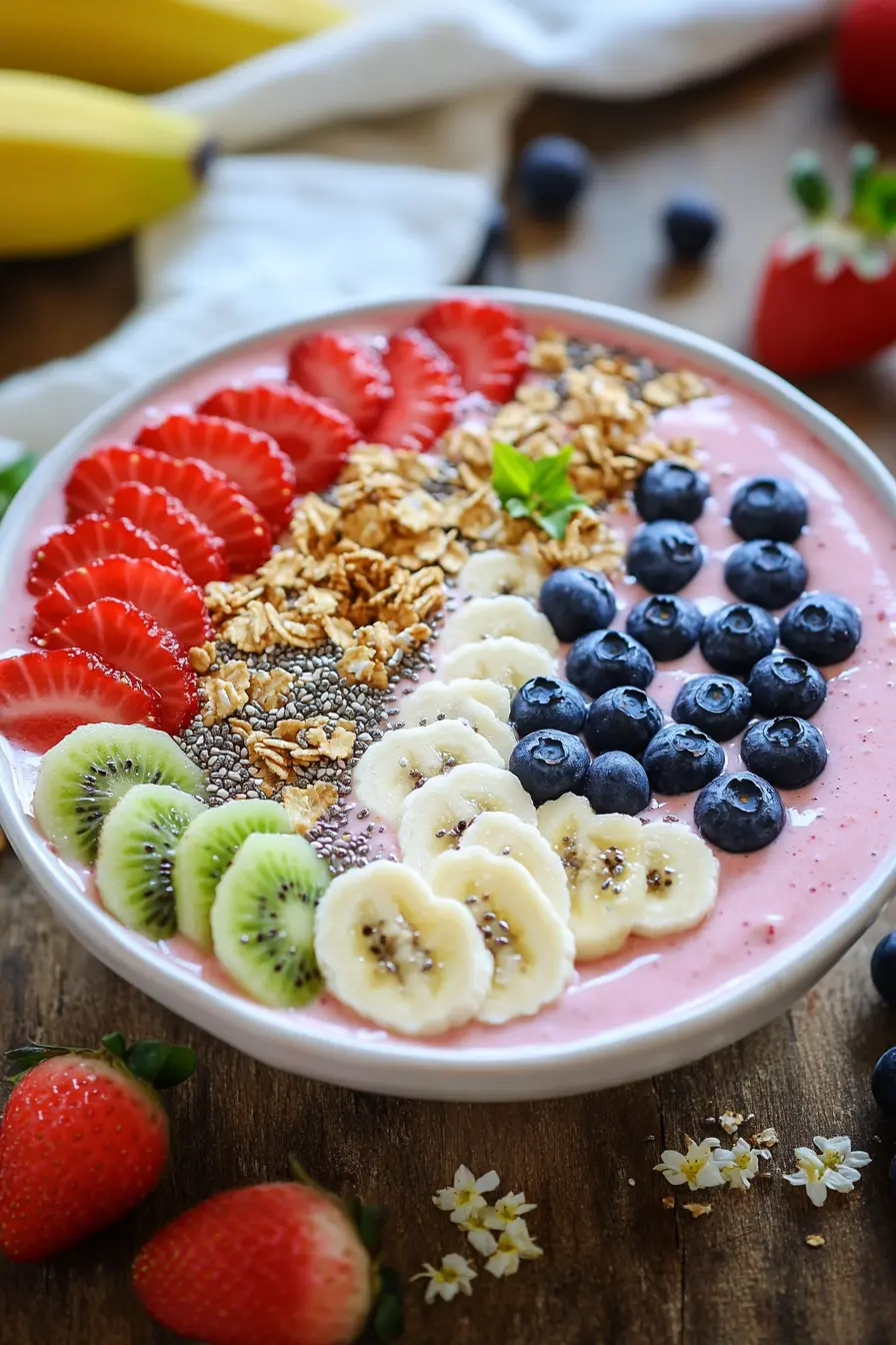 Smoothie bowl petit dejeuner sante recettes fraiches et gourmandes