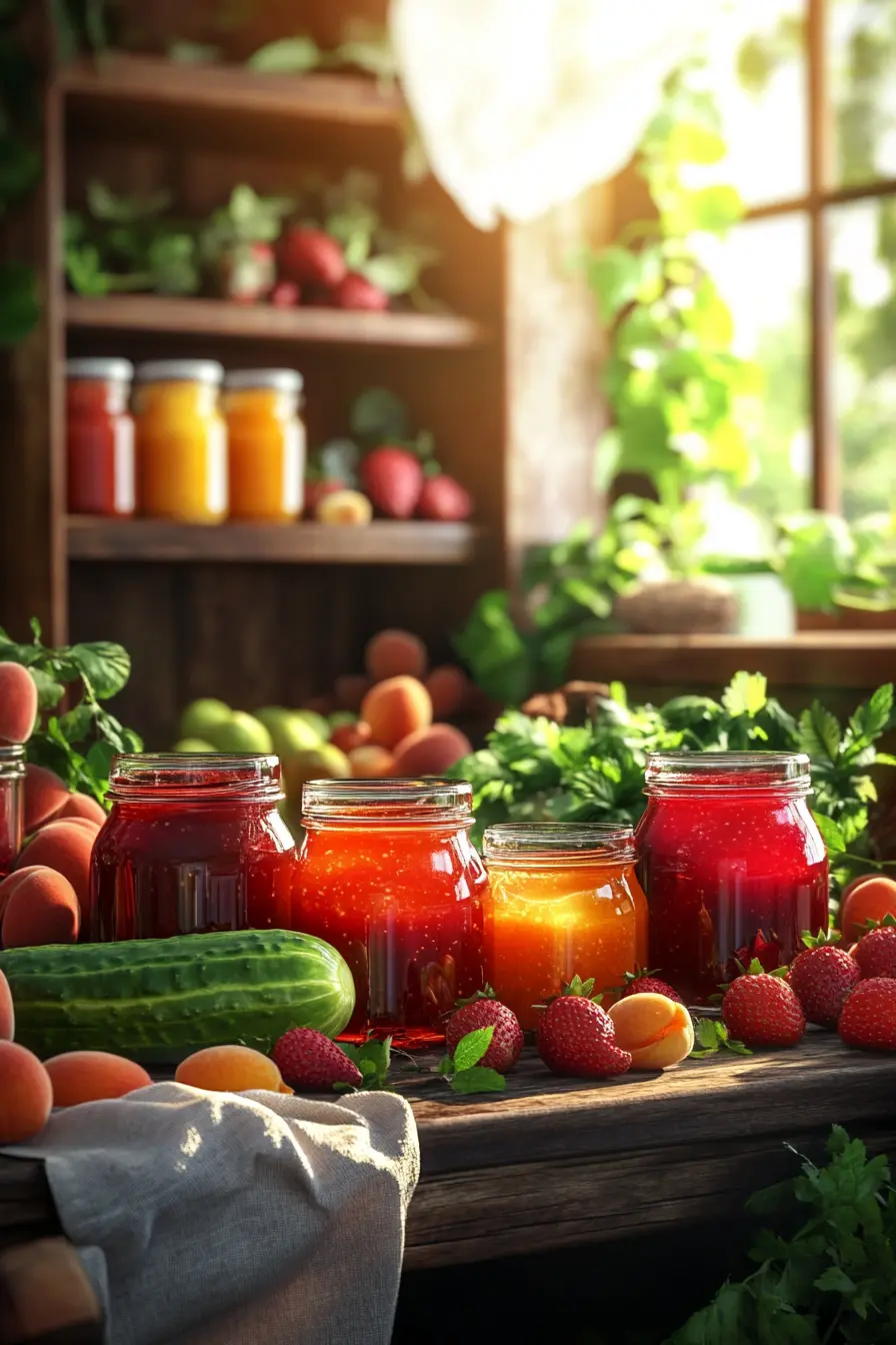 Techniques conservation aliments sains pour confitures et conserves maison