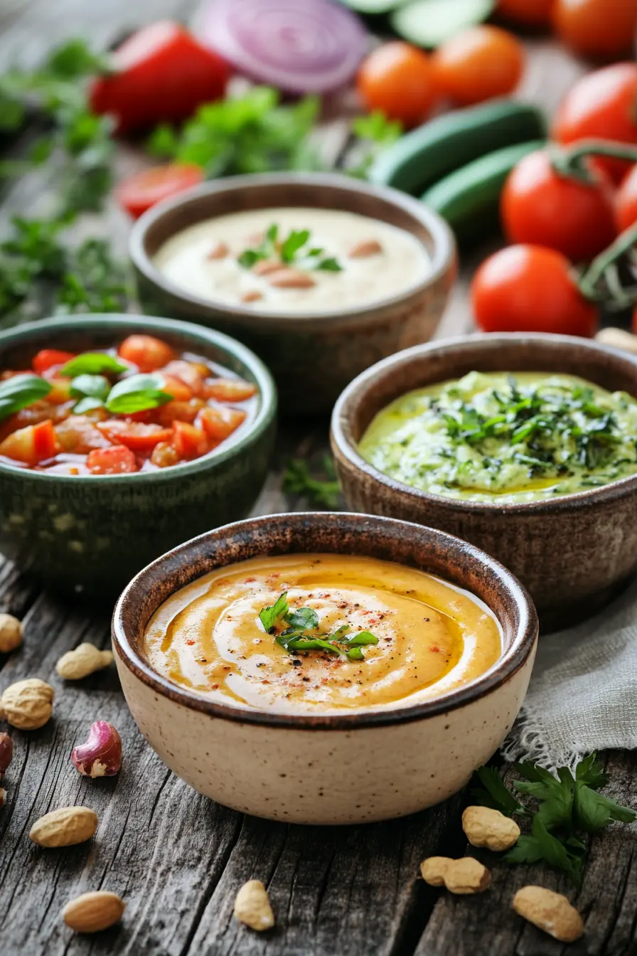 Trempettes delicieuses avec des sauces maison riches en proteines naturelles