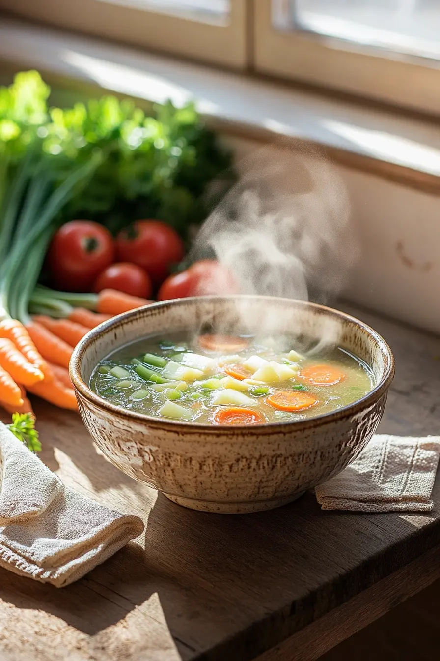 soupe maison recette sante francaise a base dingredients frais et naturels
